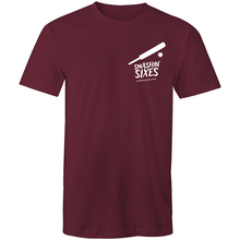 Load image into Gallery viewer, SMASHIN&#39; SIXES - BUSHFIRE APPEAL T-SHIRT (REVERSE - LEFT BREAST)