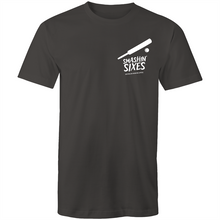 Load image into Gallery viewer, SMASHIN&#39; SIXES - BUSHFIRE APPEAL T-SHIRT (REVERSE - LEFT BREAST)