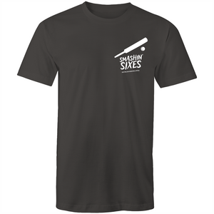 SMASHIN' SIXES - BUSHFIRE APPEAL T-SHIRT (REVERSE - LEFT BREAST)