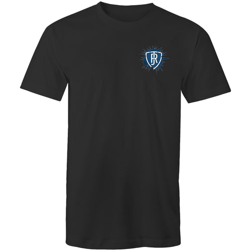 JOCK REYNOLDS - CARLTON BADGE TSHIRT (DARK)