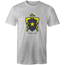 Load image into Gallery viewer, SILVER ON RED T-SHIRT