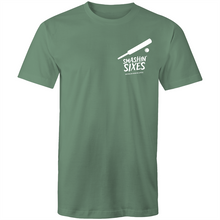 Load image into Gallery viewer, SMASHIN&#39; SIXES - BUSHFIRE APPEAL T-SHIRT (REVERSE - LEFT BREAST)