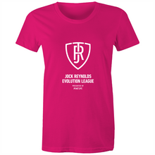 Load image into Gallery viewer, JOCK REYNOLDS EVOLUTION LEAGUE - WOMEN’S TSHIRT (REVERSE)