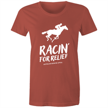 Load image into Gallery viewer, RACIN&#39; FOR RELIEF - BUSHFIRE APPEAL WOMEN&#39;S T-SHIRT (REVERSE)