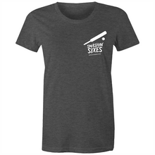 Load image into Gallery viewer, SMASHIN&#39; SIXES - BUSHFIRE APPEAL WOMAN&#39;S T-SHIRT (REVERSE)
