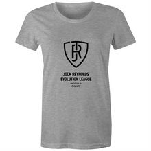 Load image into Gallery viewer, JOCK REYNOLDS EVOLUTION LEAGUE - WOMEN’S TSHIRT