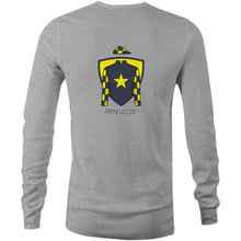 Load image into Gallery viewer, SILVER ON RED - LONG SLEEVE TEE