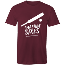 Load image into Gallery viewer, SMASHIN&#39; SIXES - BUSHFIRE APPEAL T-SHIRT (REVERSE)