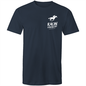 RACIN' FOR RELIEF - BUSHFIRE APPEAL T-SHIRT (LEFT BREAST REVERSE)