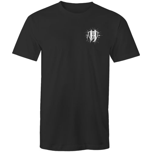 JOCK REYNOLDS - COLLINGWOOD BADGE TSHIRT (DARK)