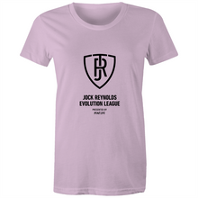 Load image into Gallery viewer, JOCK REYNOLDS EVOLUTION LEAGUE - WOMEN’S TSHIRT