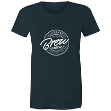 Load image into Gallery viewer, BREW CREW - WOMENS TSHIRT (COLOUR)