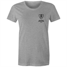Load image into Gallery viewer, JOCK REYNOLDS EVOLUTION LEAGUE - WOMEN’S TSHIRT (BADGE)