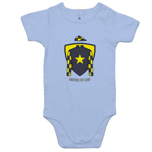 Load image into Gallery viewer, Silver On Red - Baby Onesie Romper